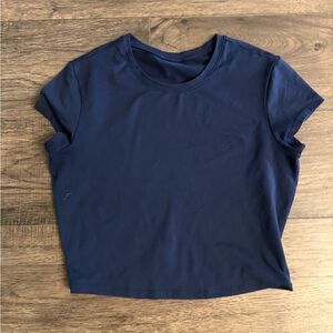 ALO Yoga Navy Crop Top